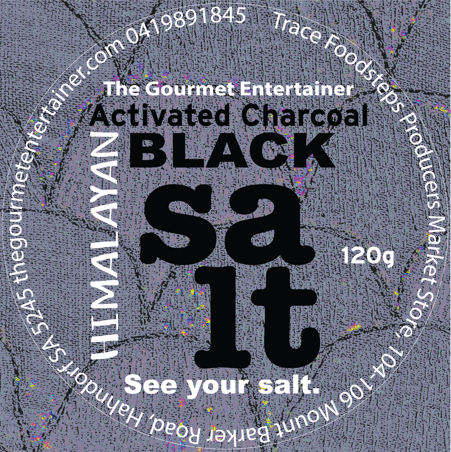 Black Himalayan Salt 120g Shaker