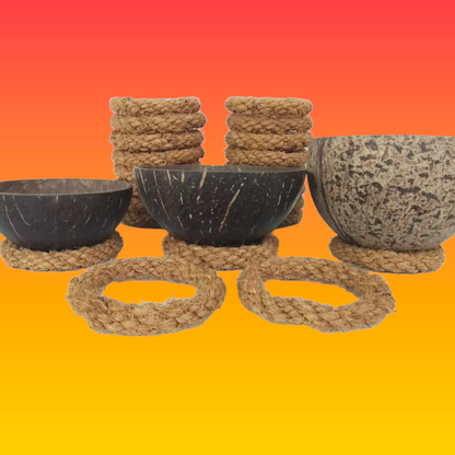 Rope Ring Stand for Coconut Shell