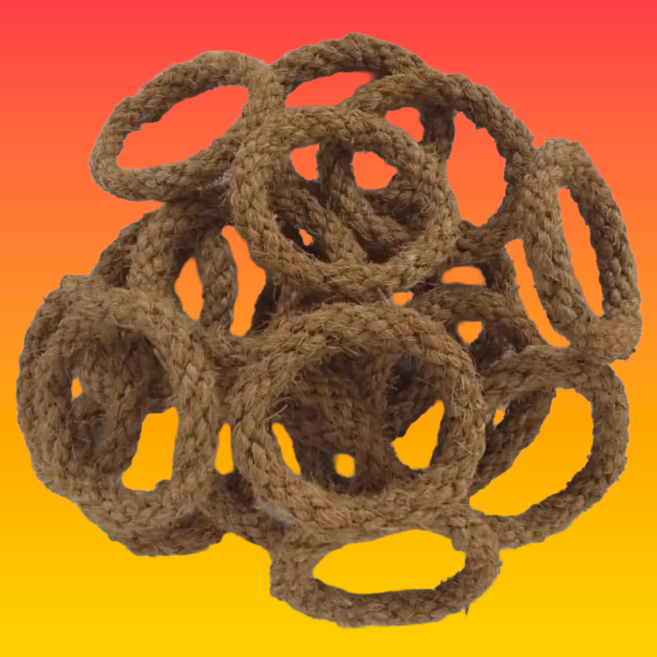 Rope Ring Stand for Coconut Shell